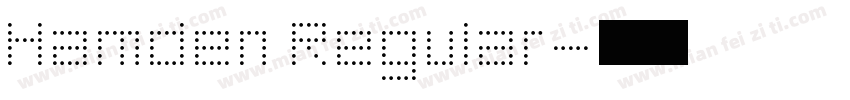 Hamden Regular字体转换